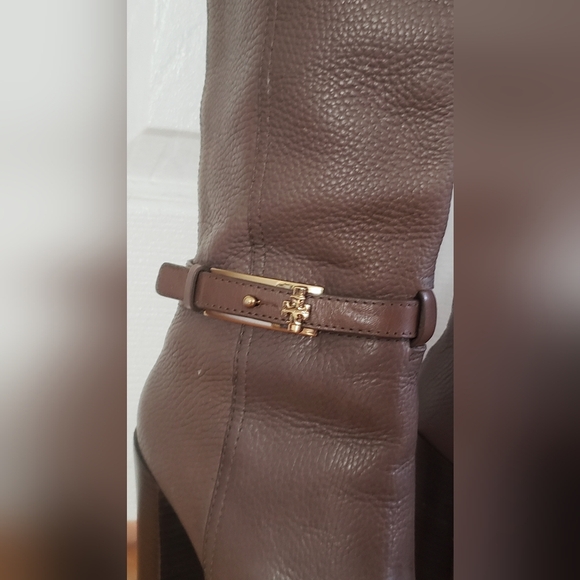 TORY BURCH JENNA BOOTS TUMBLE LEATHER EUC - Picture 3 of 11